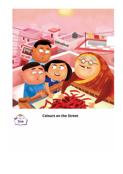 Colours on the Street[有聲書] 出版公司:好書多教育科技有限公司 作者:Manisha Chaudhry、Mala Kumar 類型:親子童書-兒童繪本 有聲書(含PDF電子書) 英文版