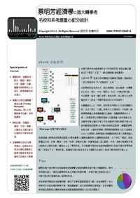 2013年 蔡明芳經濟學之插大轉學考:名校科系考題重心配分統計 出版公司:蔡明芳 作者:蔡明芳 類型:考試證照-大學/插大 PDF電子書 繁體中文版