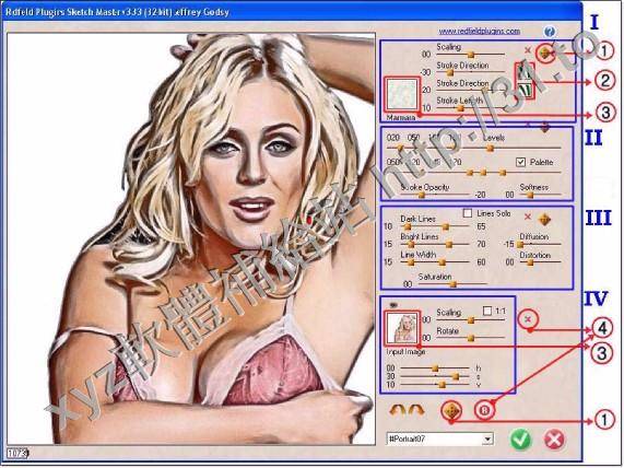 Redfield Sketch Master v3.33 for Adobe Photoshop 英文正式版(Photoshop濾鏡軟體)