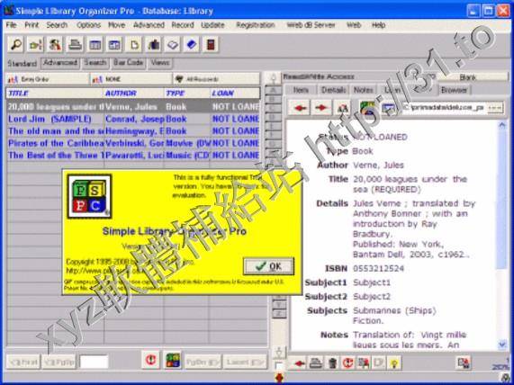 PrimaSoft Simple Library Organizer Pro v2.8 英文正式版(圖書組織和管理軟體)