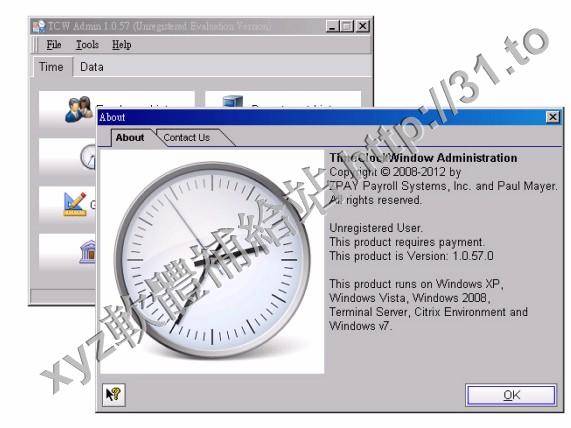 ZPAY Time Clock Window v1.0.57 英文正式版(財務管理軟體)