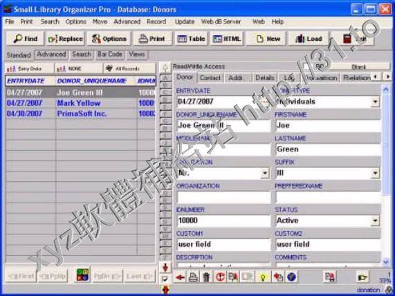 PrimaSoft Donation Organizer Pro v2.9 英文正式版(資產管理軟體)
