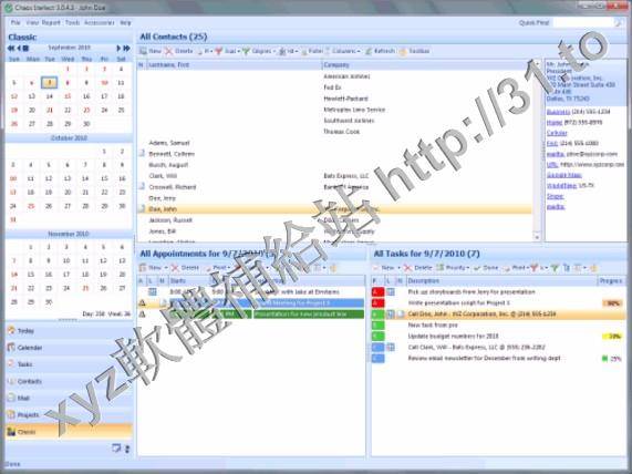 Chaos Software Chaos Intellect v4.0.4.9 英文正式版(連絡人與時間的管理軟體)