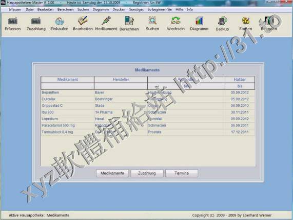 Hausapotheken-Master v1.50 德文正式版(藥物管理軟體)