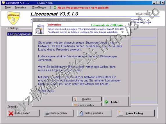 Lizenzomat v3.6.3.0.200 德文正式版(軟體許可管理軟體)