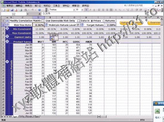 Excelbusinesstools com Portfolio Optimization for Excel Datecode 20160623 英文正式版(發票管理系統軟體