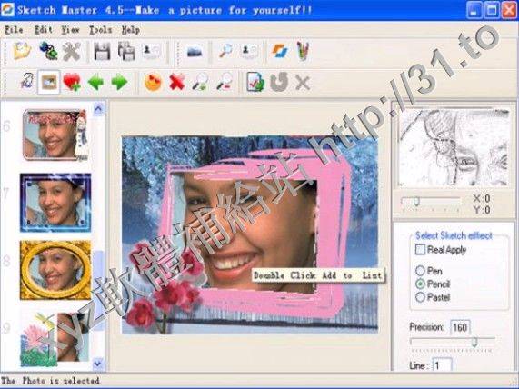 Thinker Software Sketch Master v4.8 英文正式版(數碼照片素描效果增益集軟體)
