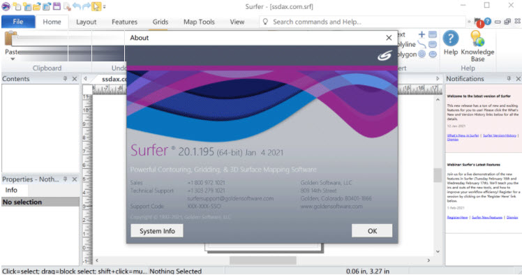 Golden Software Surfer 23.3 地理資訊製圖 英文版