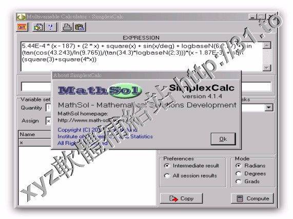 MathSol SimplexCalc v4.1.10 英文正式版(Windows多變數桌面計算器軟體)