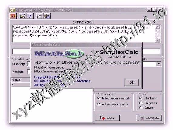 MathSol SimplexCalc v4.1.16 英文正式版(Windows多變數桌面計算器軟體)