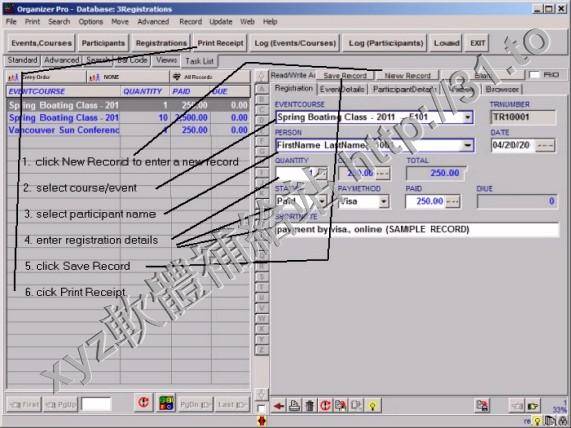 PrimaSoft Event Class Registration Organizer Pro v2.9 英文正式版(數據庫管理軟體)