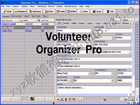 PrimaSoft Volunteer Organizer Pro v2.9 英文正式版(數據庫管理軟件)