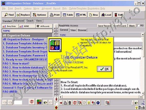 PrimaSoft DB Organizer Deluxe v3.9 英文正式版(數據庫管理軟體)