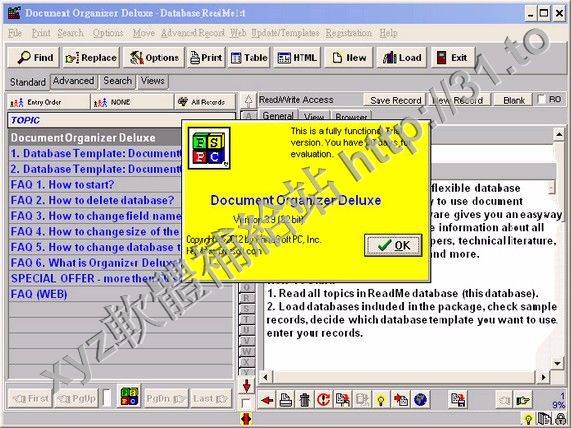 PrimaSoft Document Organizer Deluxe v3.9 英文正式版(數據庫管理軟體)