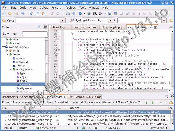 ActiveState Komodo IDE v9.1.0.87337 for Windows 英文正式版(程式開發軟體)