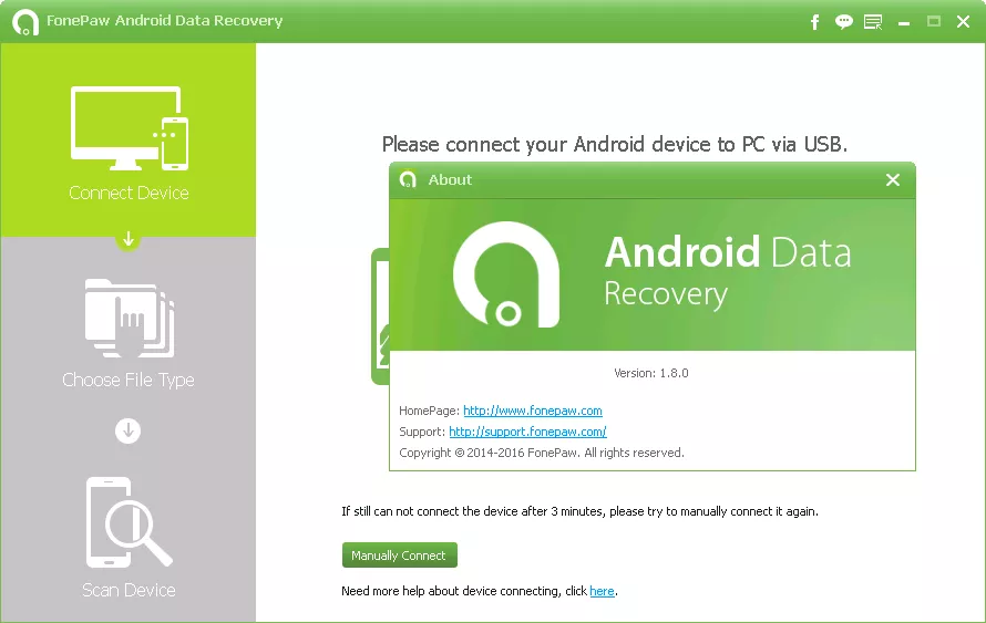 FonePaw Android Data Recovery v1.9.0 for Windows 英文正式版(數據恢復軟體)