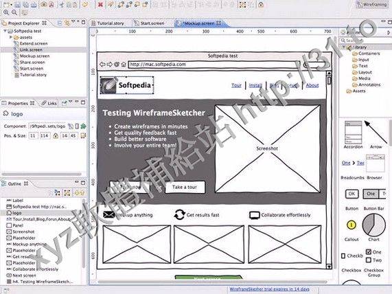 WireframeSketcher v4.6.4 Fedora x86 WORKiNG 英文正式版(界面設計軟體)