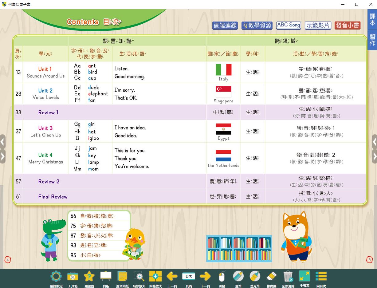 111學年上學期 國小 何嘉仁 英語電子書 Fun World 第3冊(含課本、習作含解答)教學光碟