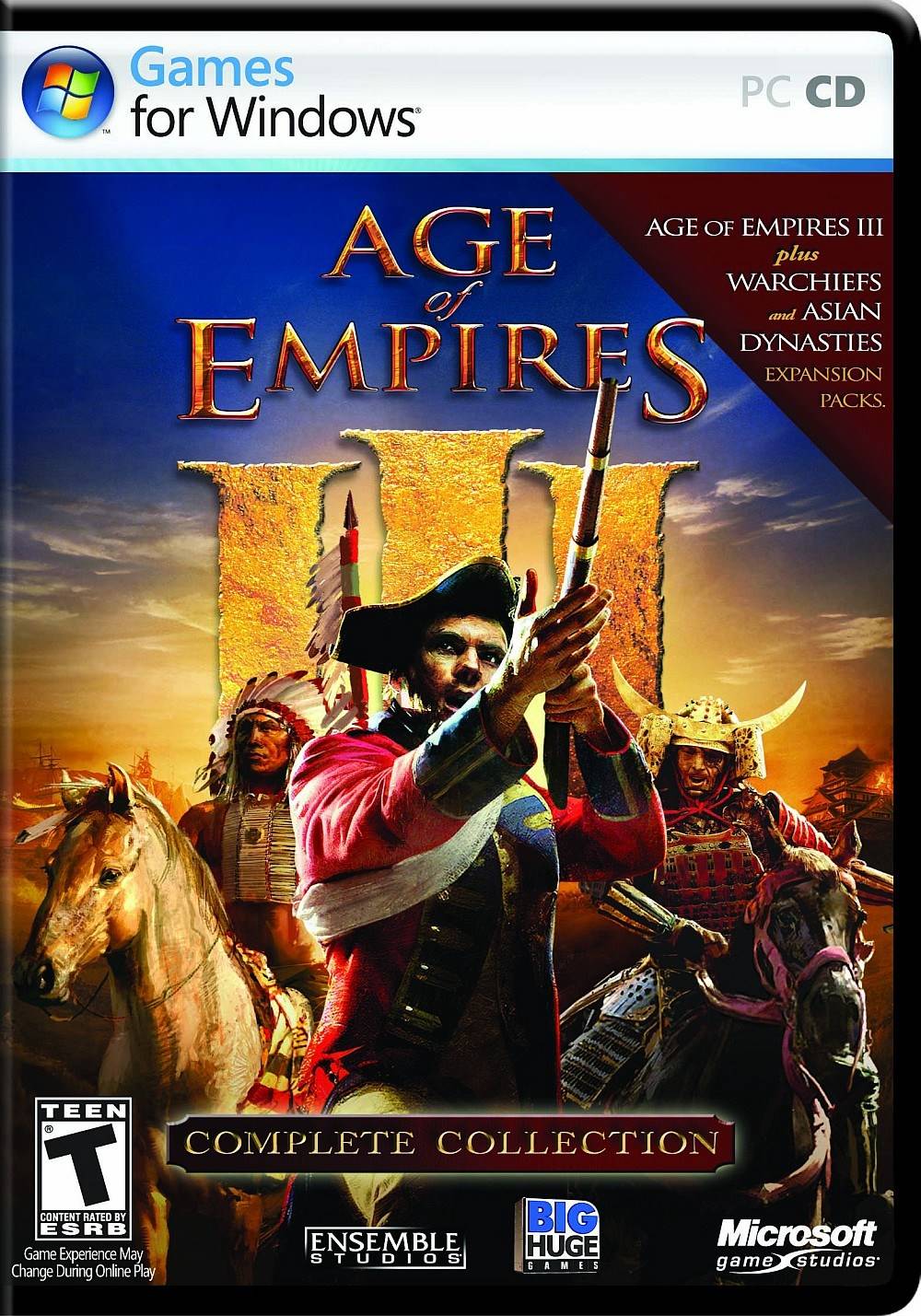 世紀帝國 3 完全典藏版 Age of EmpiresR III: Complete Collection(中文發音版) 官方繁體中文版(DVD9版)