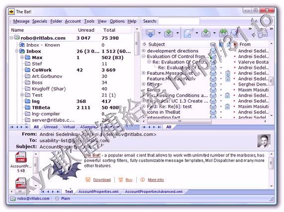 The Bat Professional Edition v5.1.2 英文正式版(E-mail客戶程式軟體)