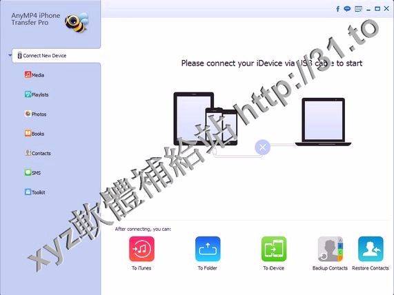 AnyMP4 iPhone Transfer Pro v8.2.56.for Windows 英文正式版(傳輸音樂/照片/視頻從iPhone到PC和iTunes備份iPhone軟體)
