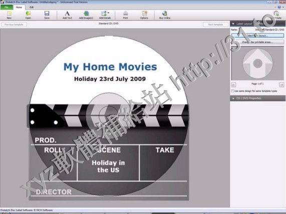 NCH Disketch Disc Label Software v3.01 英文正式版(光盤封面製作工具軟體)