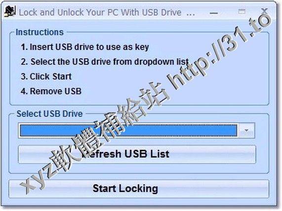 Lock and Unlock Your PC With USB Drive Software v7.0 英文正式版(隨身碟鎖定與解鎖軟體)