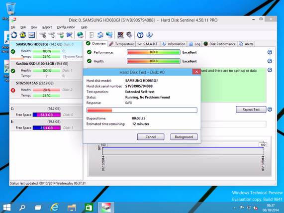 H D S Hungary Hard Disk Sentinel Professional Portable v4.71.8128 英文正式版(SSD硬盤監控與分析軟體)