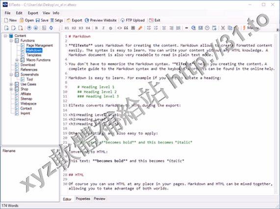 DA-Software El Texto v1.3.0 英文正式版(簡單快速創建網站軟體)