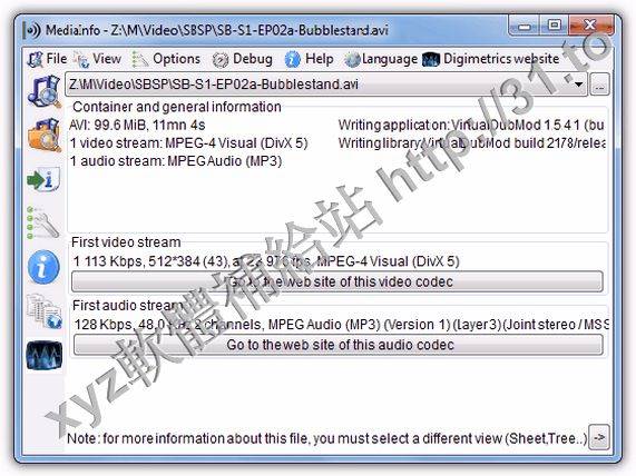Lookup Codec Information For Video File Software v7.0 英文正式版(網絡日志軟體)