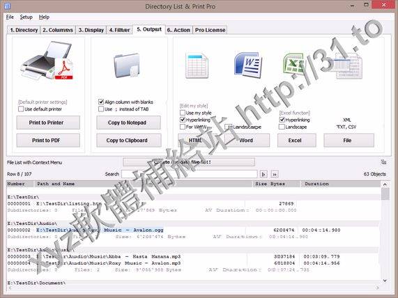 Infonautics Directory List and Print Pro v3.21 英文正式版(打印和列表目錄工具軟體)