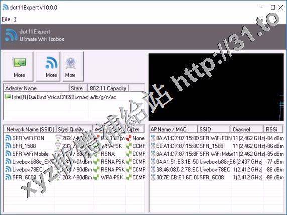 KC Softwares dot11Expert v1.3.0.9 英文正式版(無線局域網故障排除軟體)