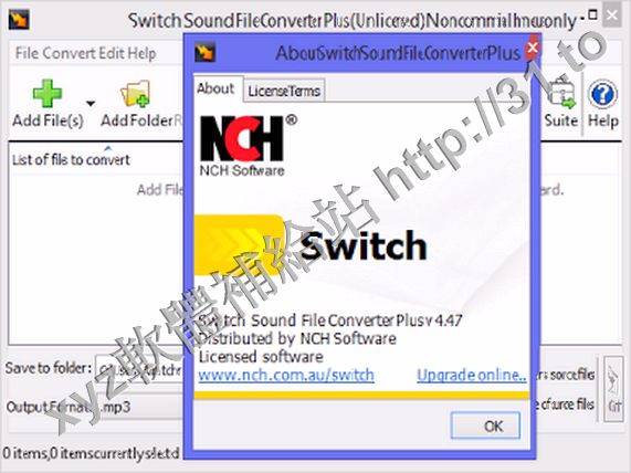 NCH Switch Plus v5.0 英文正式版(音頻文件轉換器軟體)