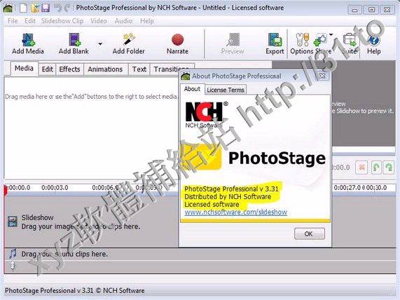 NCH Software PhotoStage Professional v3.37 英文正式版(獨立的渲染引擎軟體)