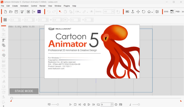 Reallusion Cartoon Animator 5.22 世界上最簡單的2D動畫軟體 英文版(DVD版)