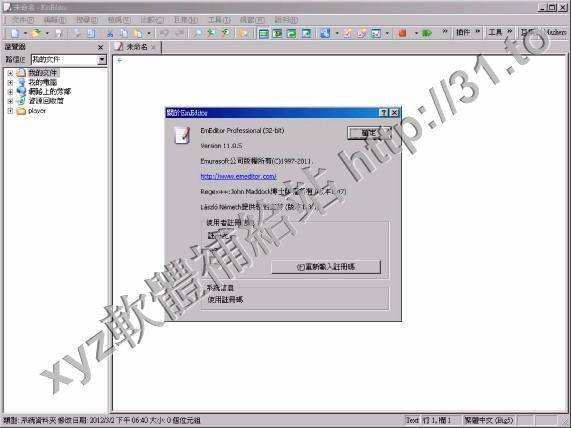 Emurasoft EmEditor Professional v11.0.5 x64 繁體中文正式版(文書編輯軟體)