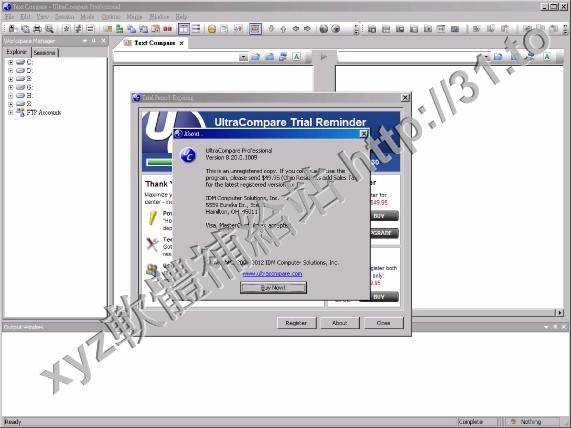IDM UltraCompare Professional v8.20.0.1009 英文正式版(可進行文本模式，文件夾模式以及二進位模式軟體)