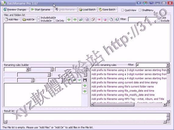 Foryoursoft BatchRename Pro v3.7.5.1 英文正式版(文件名和擴展名的批量重命名軟體)