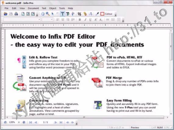 Iceni Infix PDF Editor v5.16 Professional Edition 英文正式版(PDF文檔文字處理軟體)