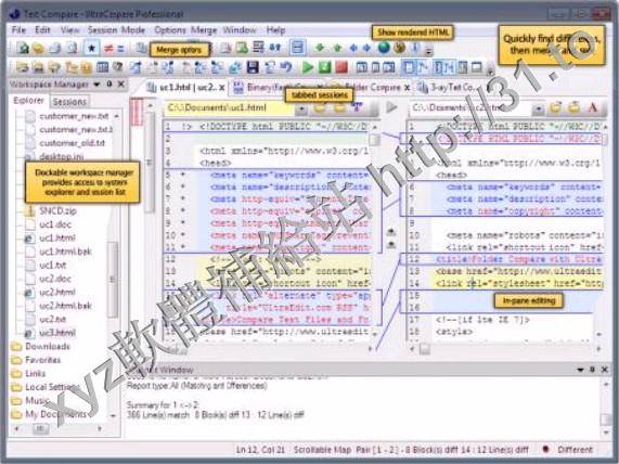 IDM UltraCompare Portable v8.30.0.1004 Chinese 英文正式版(文件內容比較軟體)