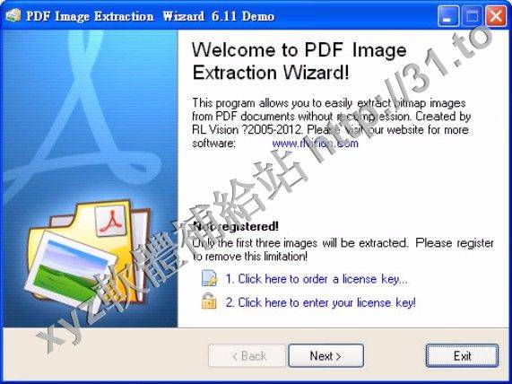 RL Vision PDF Image Extraction Wizard Pro v6.11 英文正式版(圖像中嵌入PDF文件並將其保存為單獨的圖像文件軟體)