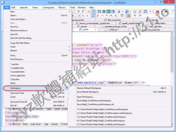 Emurasoft EmEditor Professional v15.1.4 Portable 英文正式版(文本編輯器軟體)