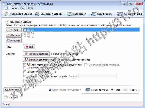 Cjwdev NTFS Permissions Reporter v2.1.3 Standard Edition 英文正式版(一個強大的報表軟體)