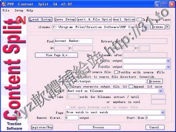 Traction Software PDF Content Split SA v3.12 英文正式版(分解/合併PDF文件的軟體)