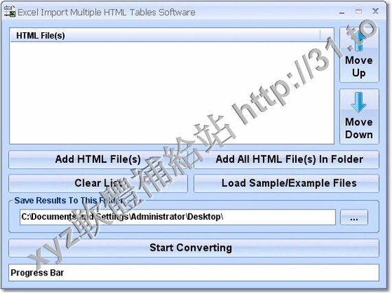 Excel Import Multiple HTML Tables Software v7.0 英文正式版(Excel辦公輔助軟體)