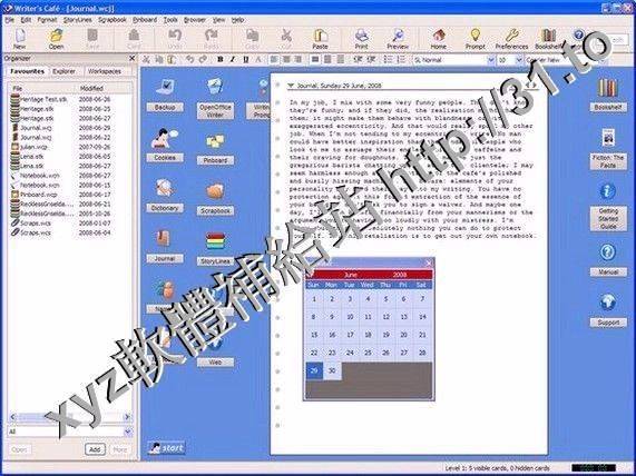 Anthemion Software Writers Cafe v2.33 英文正式版(小說創作軟體)