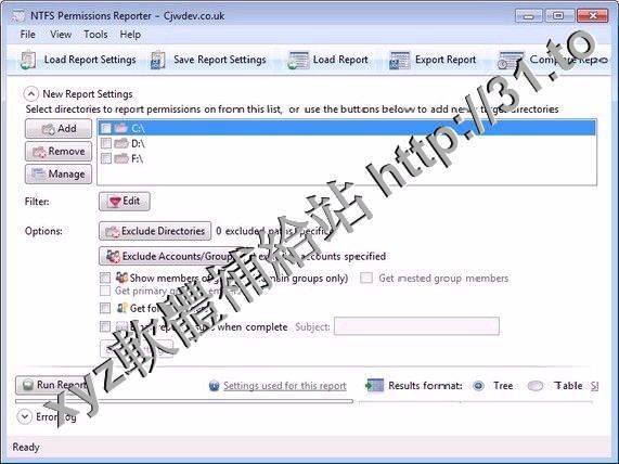 Cjwdev NTFS Permissions Reporter v2.1.5 Standard Edition 英文正式版(一個強大的報表軟體)