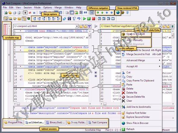 IDM UltraCompare Professional Portable v16.00.0.44 German 德語正式版(文件/文檔對比工具軟體)