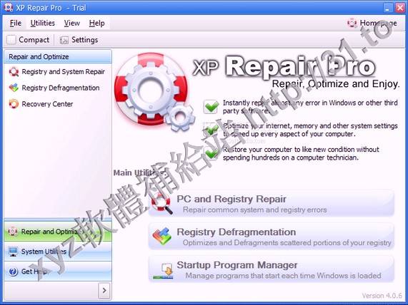 XP Repair Pro 5.0 Standart. Edition x86 英文正式版(系統修復軟體)
