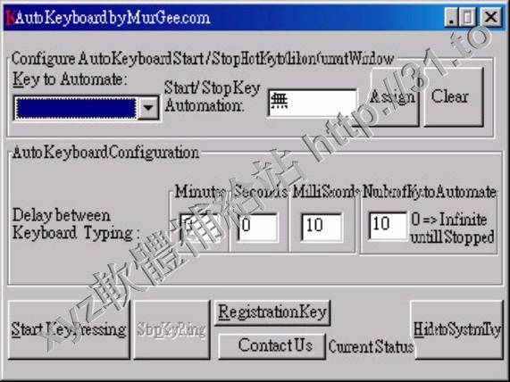 MurGee Auto Keyboard v1.1 英文正式版(自動化鍵盤軟體)